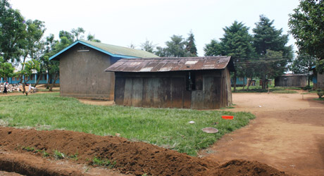 The existing school kitchen